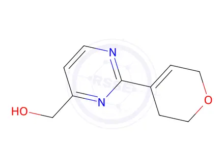 Chemical structure of (2-(3,6-Dihydro-2H-pyran-4-yl)pyrimidin-4-yl)methanol