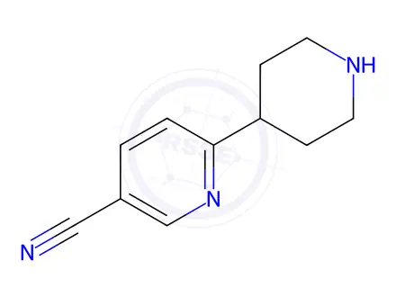 Chemical structure of 6-(Piperidin-4-yl)pyridine-3-carbonitrile