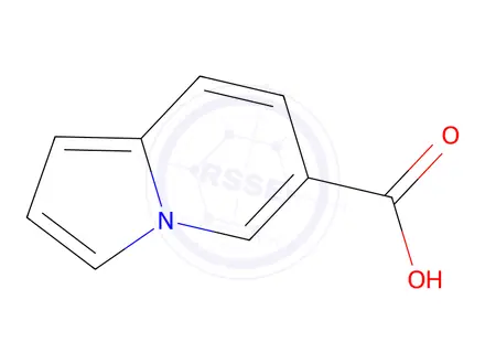 Chemical structure of 6-Indolizinecarboxylic acid, methyl ester