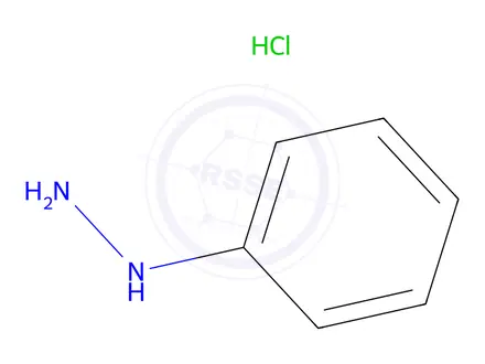 Chemical structure of Phenylhydrazine Hydrochloride