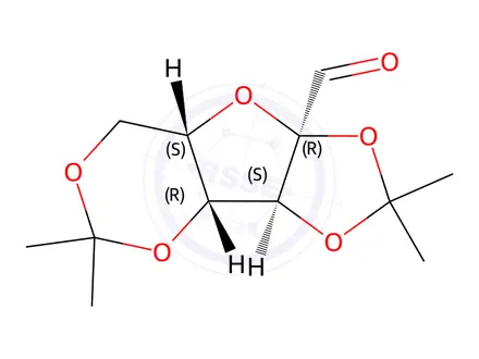 Chemical structure of 2,3:4,6-Di-O-isopropylidene-L-Sorbosone