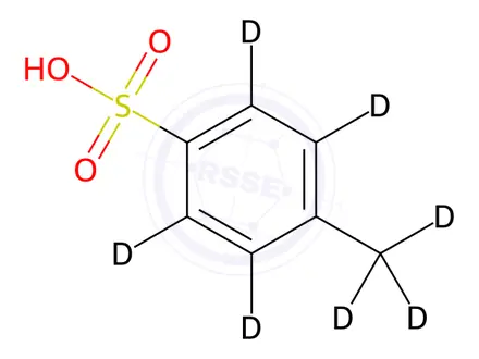 Chemical structure of p-Toluene-d7-sulfonic Acid H O