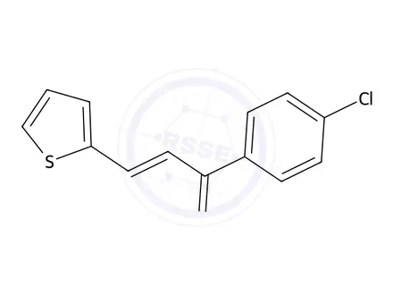 Chemical structure of 1-(4-Chlorophenyl)-3-(thiophen-2-yl)prop-2-en-1-one