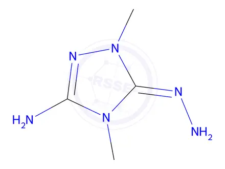 Chemical structure of 5-Hydrazono-1,4-dimethyl-4,5-dihydro-1H-1,2,4-triazol-3-amine