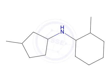 Chemical structure of 2-Methyl-N-(3-methylcyclopentyl)cyclohexan-1-amine