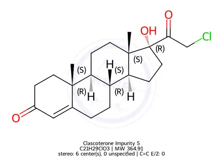 Chemical structure of Clascoterone Impurity 87