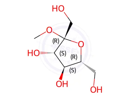 Chemical structure of Methyl beta-D-fructofuranoside