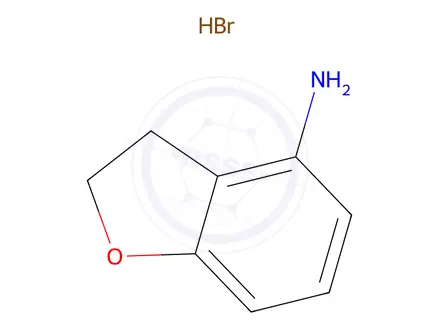 Chemical structure of 2,3-Dihydrobenzofuran-4-amine hydrobromide