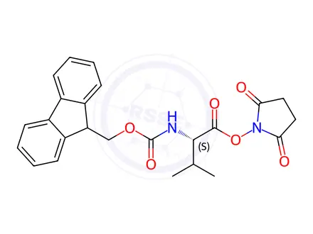 Chemical structure of FMOC-VAL-OSU