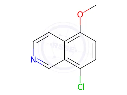 Chemical structure of Isoquinoline, 8-chloro-5-methoxy-