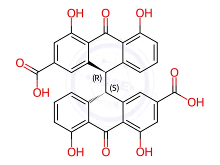 Chemical structure of Sennidin B