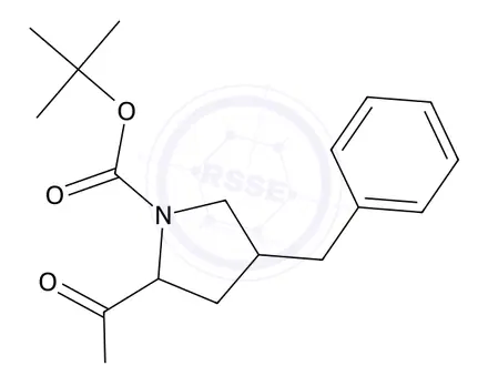 Chemical structure of (2R,4R)-4-Benzyl-1-(tert-butoxycarbonyl)pyrrolidine-2-carboxylic Acid