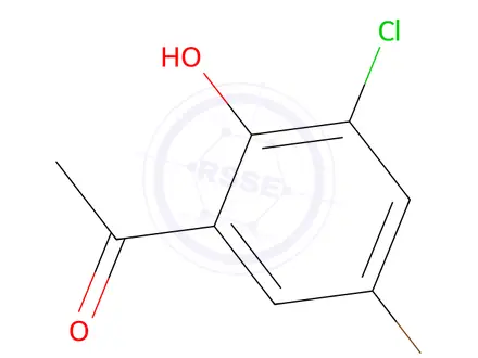Chemical structure of 1-(5-Bromo-3-chloro-2-hydroxyphenyl)ethan-1-one