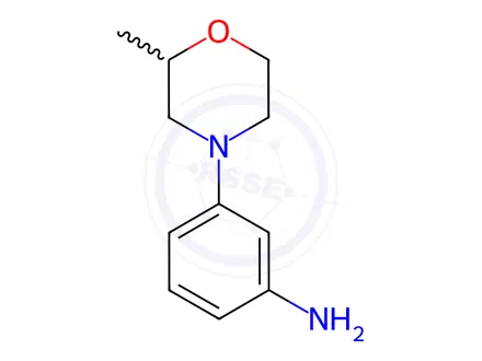 Chemical structure of 3-(2-Methylmorpholino)aniline