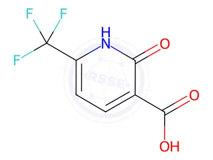 Chemical structure of 2-Oxo-6-(trifluoromethyl)-1,2-dihydropyridine-3-carboxylic Acid