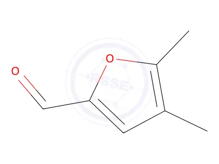 Chemical structure of 4,5-Dimethylfurfural 4,5-dimethylfuran-2-carbaldehyde 52480-43-0
