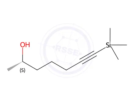 Chemical structure of (2S)-7-trimethylsilylhept-6-yn-2-ol