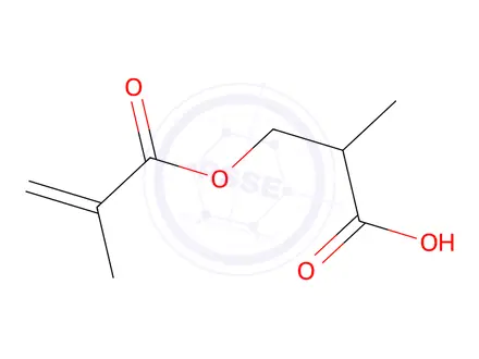 Chemical structure of 3-(Methacryloyloxy)-2-methylpropanoic acid