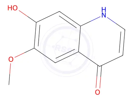 Chemical structure of 7-Hydroxy-6-methoxyquinolin-4(1H)-one