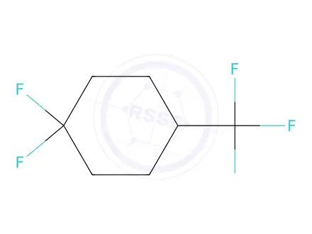 Chemical structure of 1,1-Difluoro-4-trifluoromethyl-cyclohexane