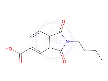 Chemical structure of 2-Butyl-1,3-dioxo-2,3-dihydro-1H-isoindole-5-carboxylic Acid