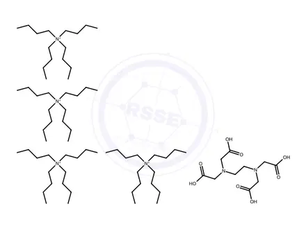 Chemical structure of TETRAKIS(TETRABUTYLAMMONIUM) ETHYLENEDIAMINETETRAACETIC ACID