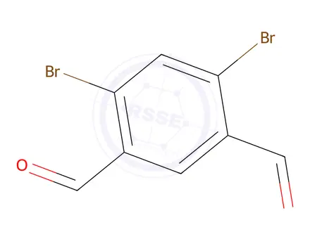Chemical structure of 4,6-Dibromoisophthalaldehyde