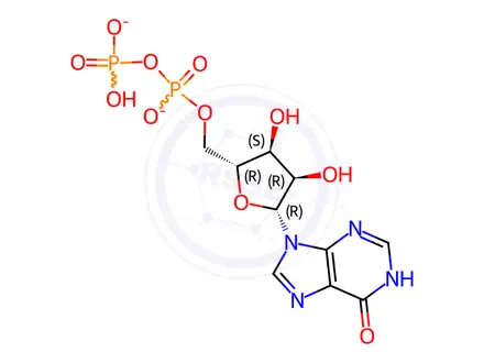 Chemical structure of Inosine 5'-diphosphate disodium salt