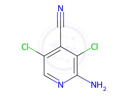 Chemical structure of 2-Amino-3,5-dichloroisonicotinonitrile