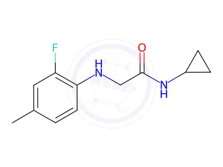 Chemical structure of n-Cyclopropyl-2-((2-fluoro-4-methylphenyl)amino)acetamide