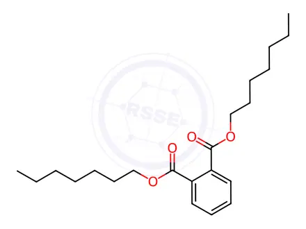 Chemical structure of Phthalic acid,bis-n-heptyl ester