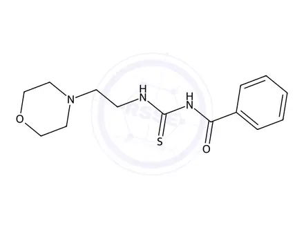 Chemical structure of N-((2-morpholinoethyl)carbamothioyl)benzamide