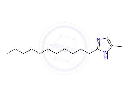 Chemical structure of 4-methyl-2-undecyl-1H-imidazole