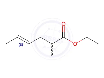 Chemical structure of Ethyl (E)-2-methylhex-4-enoate