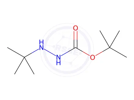 Chemical structure of tert-butyl 2-(tert-butyl)hydrazinecarboxylate
