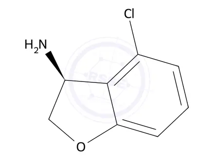 Chemical structure of (S)-4-Chloro-2,3-dihydrobenzofuran-3-amine