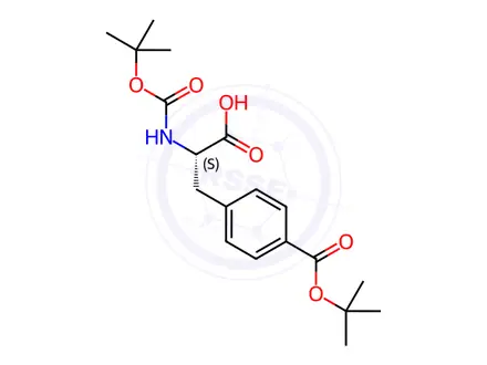 Chemical structure of Boc-Phe(4-COOtBu)-OH DCHA