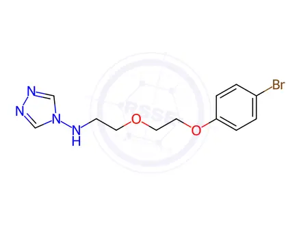 Chemical structure of N-(2-(2-(4-bromophenoxy)ethoxy)ethyl)-4H-1,2,4-triazol-4-amine