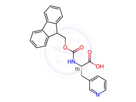 Chemical structure of Fmoc-3-Pal-OH