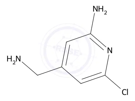 Chemical structure of 4-(Aminomethyl)-6-chloropyridin-2-amine
