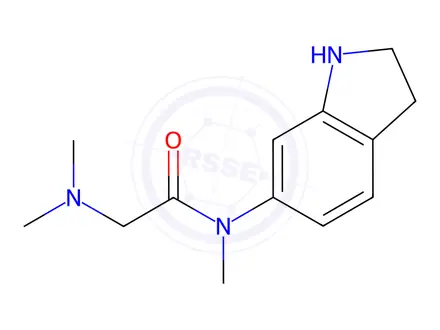 Chemical structure of Acetamide,n-(2,3-dihydro-1h-indol-6-yl)-2-(dimethylamino)-n-methyl-