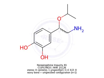 Chemical structure of Norepinephrine Impurity 174