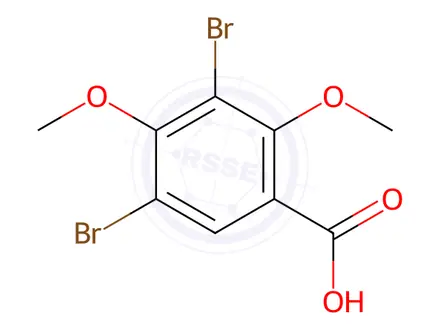 Chemical structure of 3,5-Dibromo-2,4-dimethoxybenzoic acid