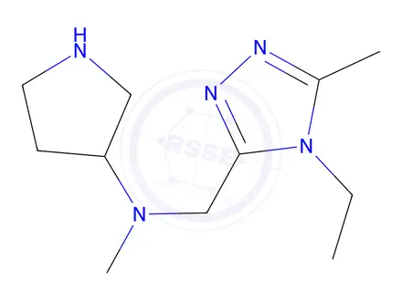 Chemical structure of n-[(4-ethyl-5-methyl-4h-1,2,4-triazol-3-yl)methyl]-N-methylpyrrolidin-3-amine