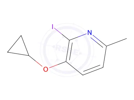 Chemical structure of 3-Cyclopropoxy-2-iodo-6-methylpyridine
