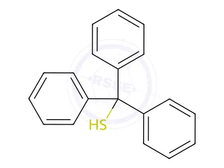 Chemical structure of Triphenylmethanethiol (BSC)