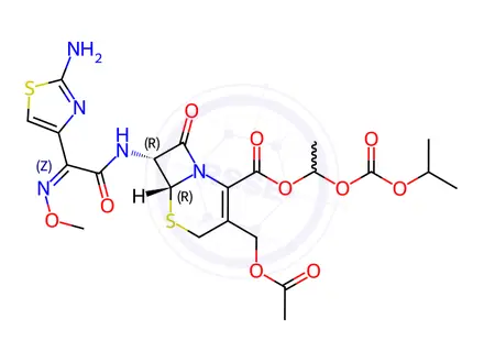 Chemical structure of Cefpodoxime proxetil EP Impurity E