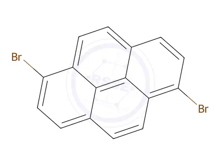 Chemical structure of 1,6-Dibromopyrene