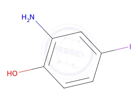 Chemical structure of 2-Amino-4-iodophenol