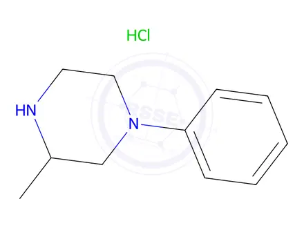 Chemical structure of 3-methyl-1-phenylpiperazine hydrochloride
